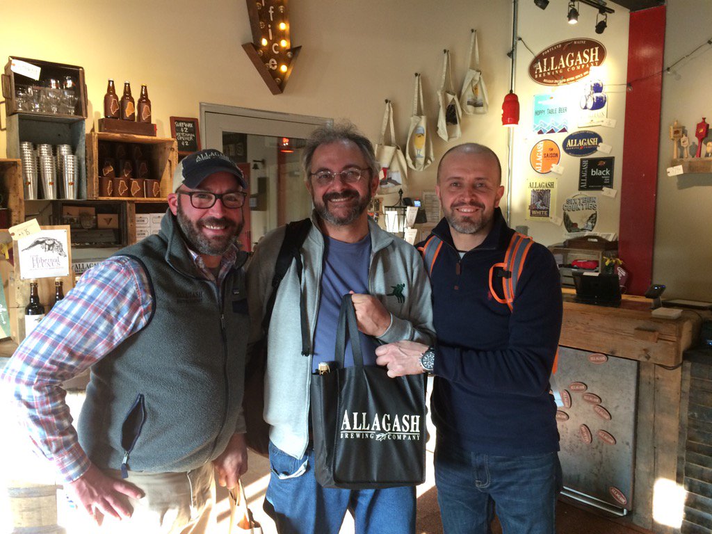 Incredibly nice people making incredibly good beers! thank you #allagash brewery!