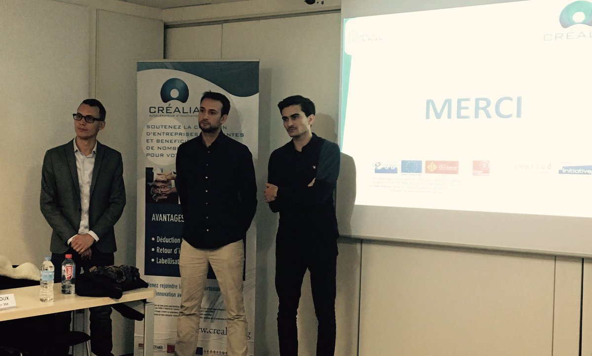 CREALIAocc's tweet photo. Nous clôturons ce beau Comité en soutenant le projet @MADEinPLAN accompagné par @BIC_Montpellier #crealia @CREALIALR https://t.co/1Vn9sAIOZx