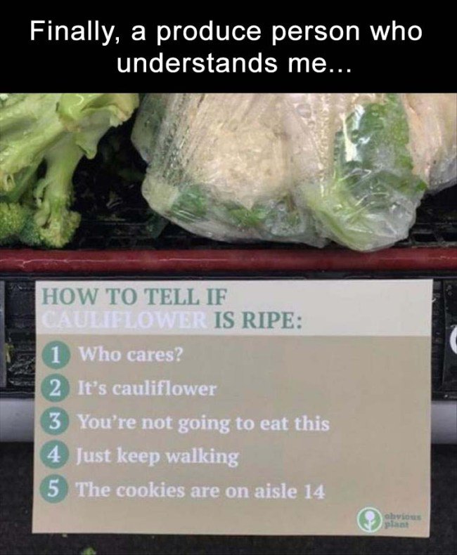 MyHealthAdviser's tweet photo. Let's be honest about cauliflower... 
#nutrition #Health https://t.co/GDghD1OWsI