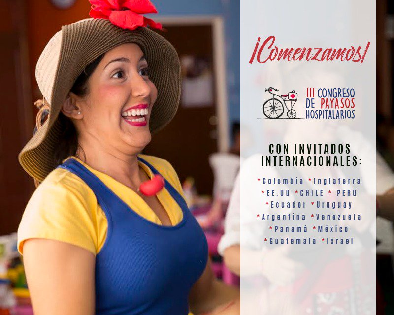 III Congreso de Payasos Hospitalarios ¡Y es INTERNACIONAL! Hoy en el H.U.V a las 7:00 PM Show de Inauguración, ¡COMPLETAMENTE GRATIS!