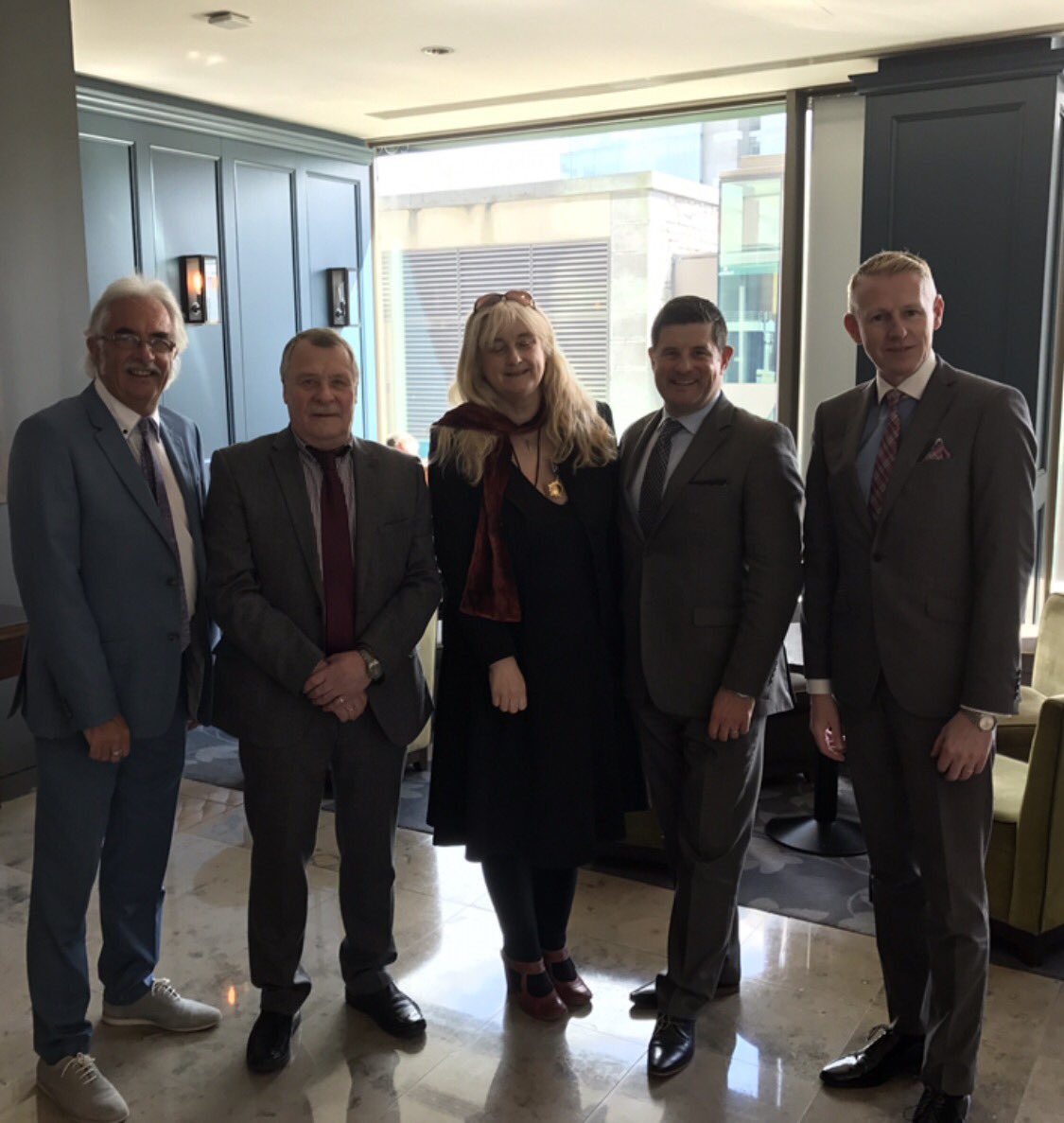 PLinCorkIreland's tweet photo. Welcoming HE Maxim Peskov the Russian Ambassador to Ireland, to Cork this afternoon with John X Miller, Fiona Corcoran and Conor O' Toole https://t.co/zVRh0y2cLx