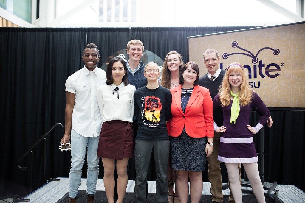 research_usu's tweet photo. What do these good looking people have in common? They're all #IgniteUSU speakers, and their talks are now available https://t.co/Ox3HWvIktA https://t.co/tSV0AzemrY