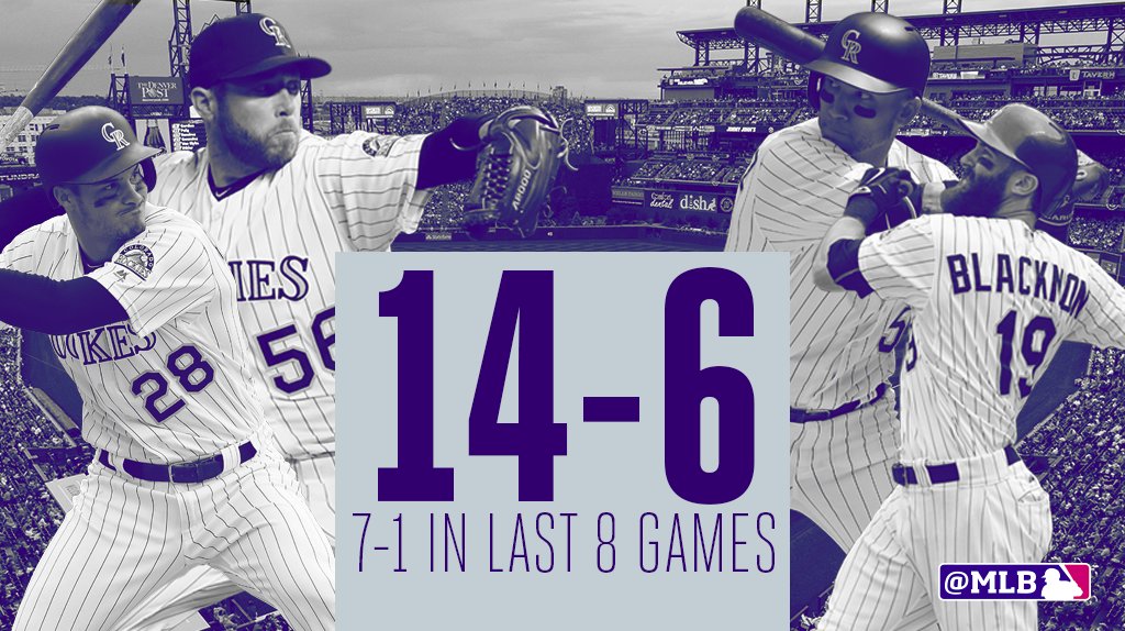 KarlaRodriguesz's tweet photo. The @Rockies are sending a message to the rest of baseball: https://t.co/ZUBznkr9Xj by #Rockies via @c0nvey https://t.co/vIKZuu51EA