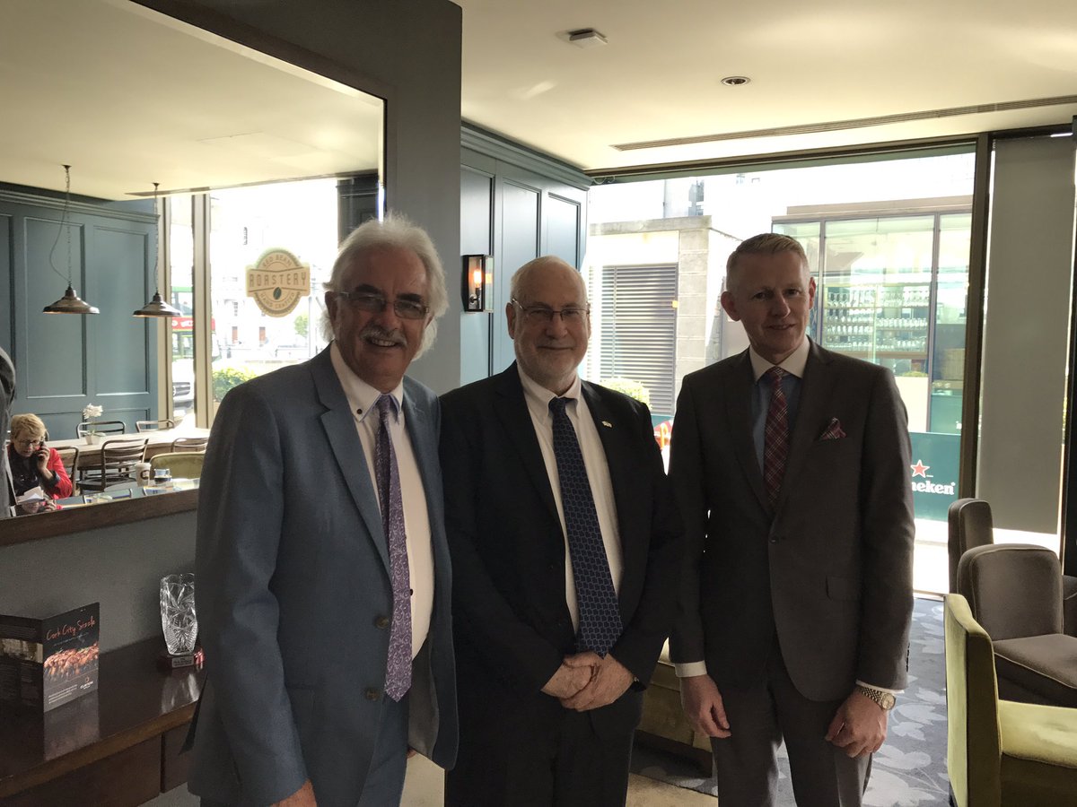 PLinCorkIreland's tweet photo. Welcoming the Israeli Ambassador to Ireland His Excellency Ze'ev Boker, to Cork this afternoon with John X Miller Honorary Consul of Hungary https://t.co/0E1r0lSHrR