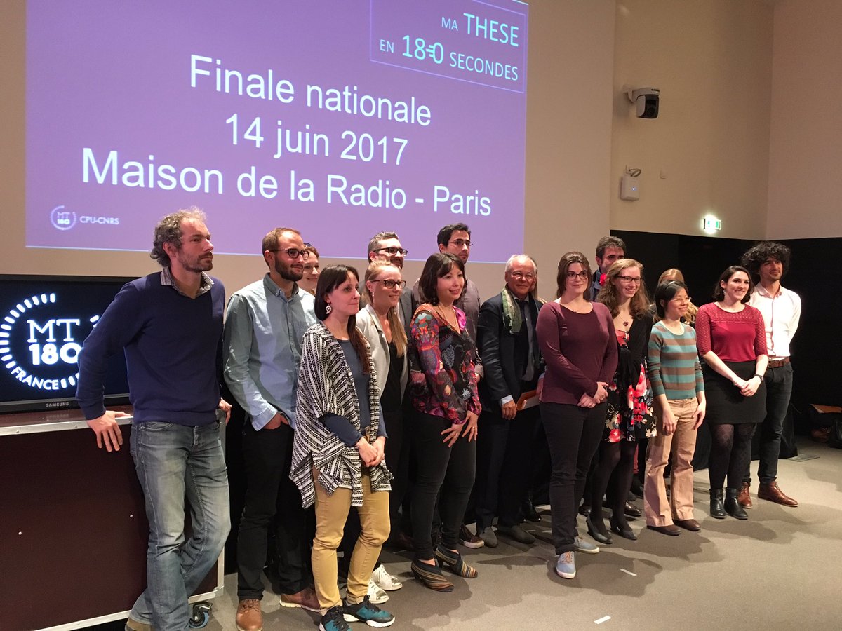 univ_paris_cite's tweet image. Félicitations aux 11 candidats #MT180 et tout particulièrement à Grégoire Martinon, doctorant @ParisDiderot et finaliste @USPC_news 👏👏
