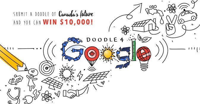 OttCatholicSB's tweet photo. Calling K-12 students! Enter a doodle showing Canada's future for a chance to win $10K and be featured on Google.ca https://t.co/NvwTKmX27e https://t.co/xDIUzQiLoA