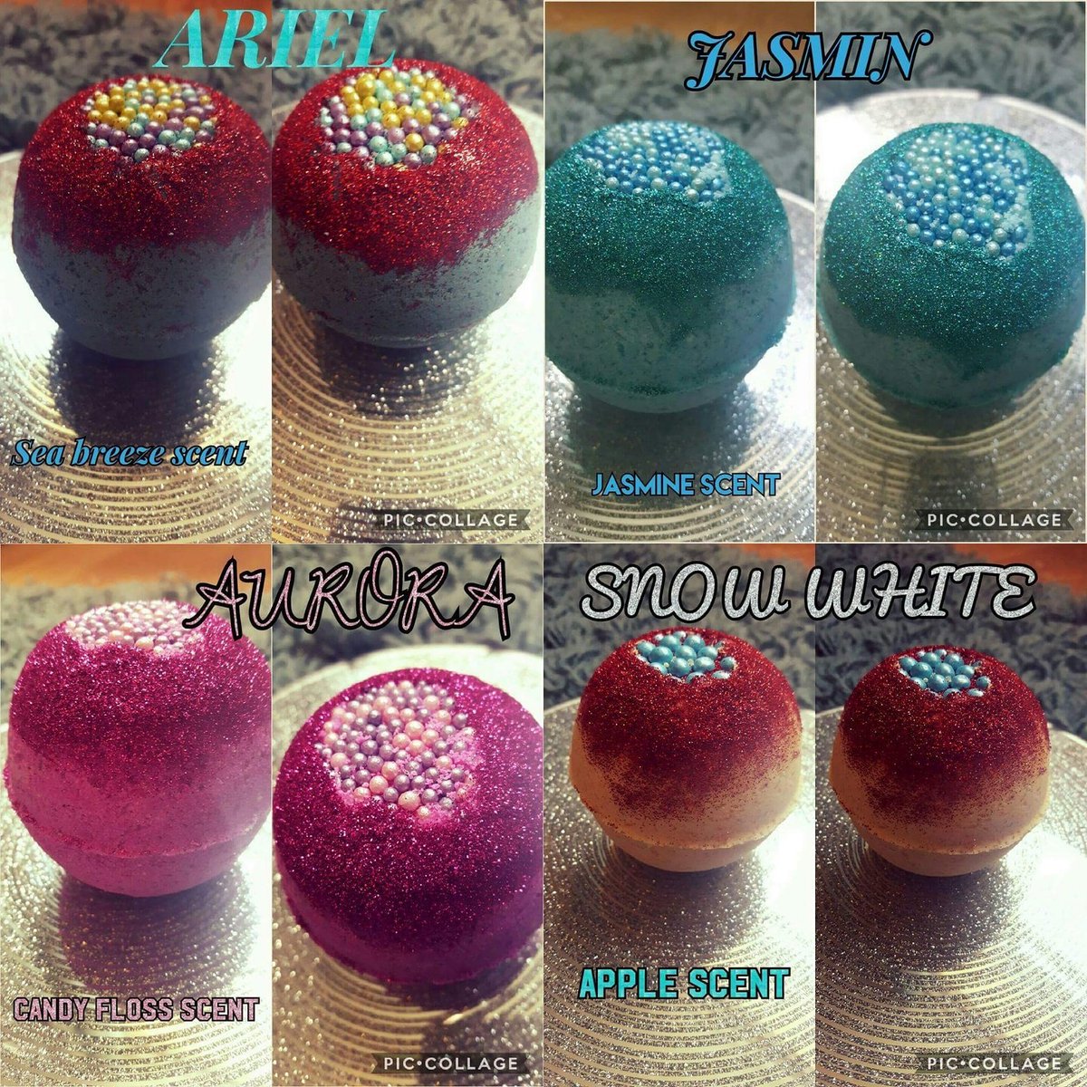 betterthensoap's tweet photo. Super scented #princess #bathbombs #ariel #jasmin #aurora #snowwhite https://t.co/7jLErScCap