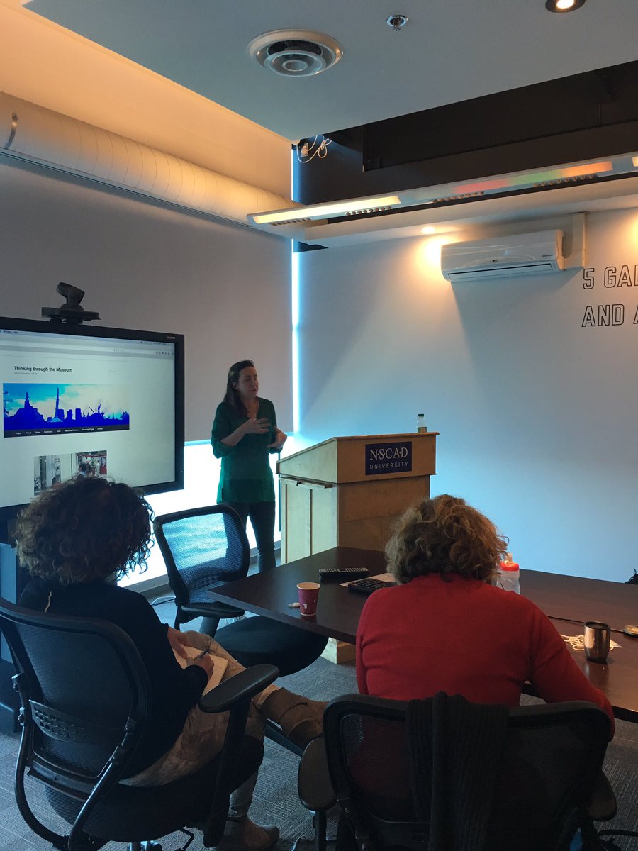 MuseumThinkers's tweet photo. Next up is @Karineduhamel1 on "Kanata/Canada: Restorying Canada 150 at the CMHR" #tttm #communitycollab https://t.co/bguKf4DQMr