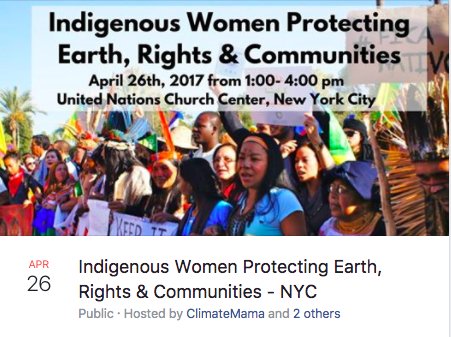 corinne_i2's tweet photo. Este evento ocurrirá mañana donde muchas mujeres indigenas y hispanohablantes van a hablar sobre el medio ambiente y el activismo. #protw17 https://t.co/TA7gz7wcSf