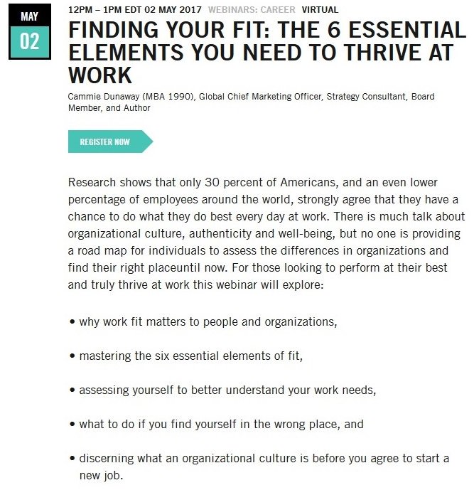 Inspired by our upcoming webinar, we're asking #HBS alumni to complete the following statement :)

“I thrive at work by…”