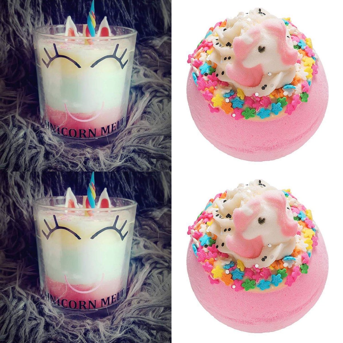 betterthensoap's tweet photo. #unicorn #candle and #bathbomb gift set 19.99 https://t.co/fZwkuSHrl0