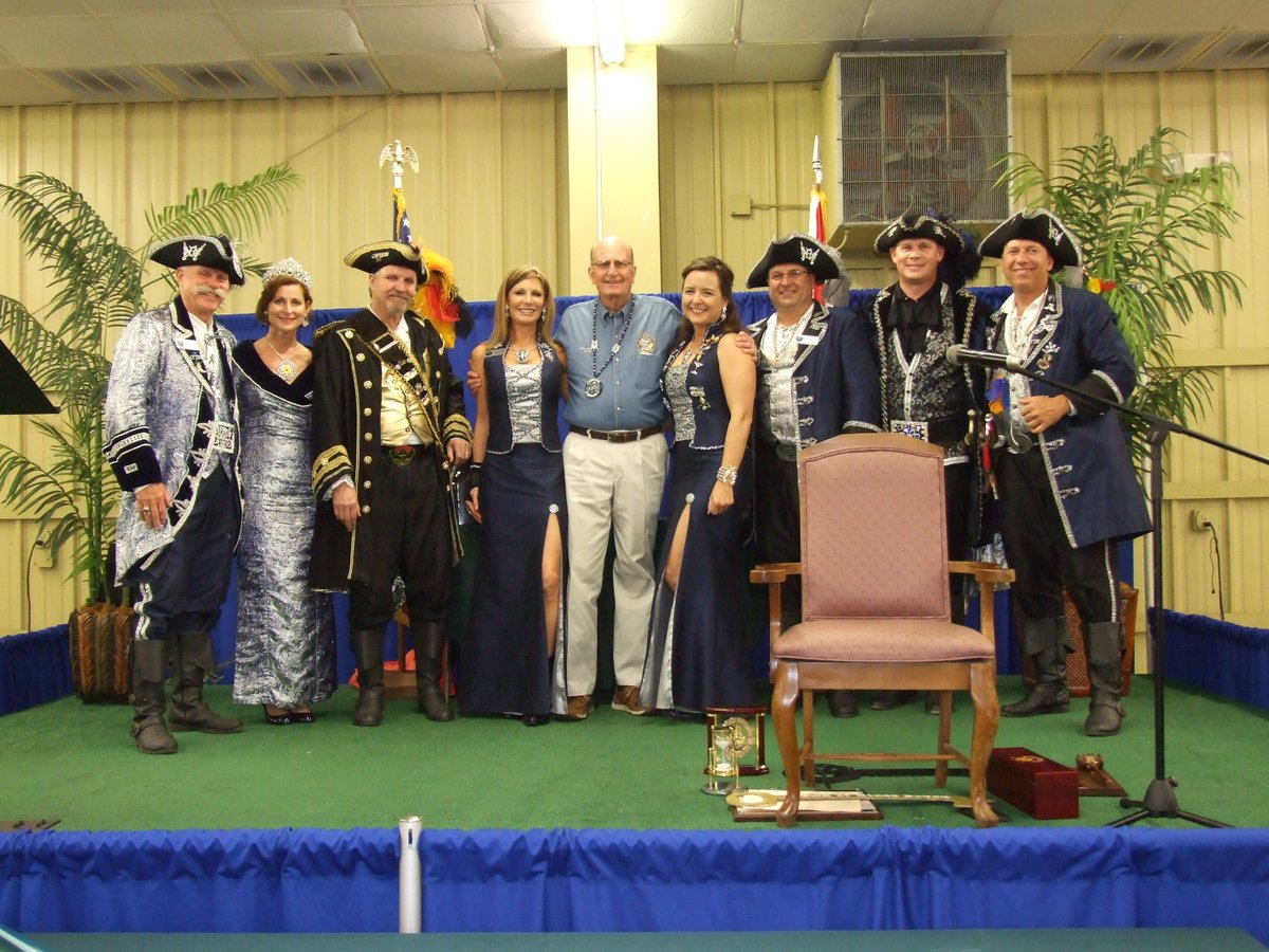 BBPirateFest's tweet photo. Wishing Mayor Mike all the best at his retirement party! Better be prepared Mayor Rynearson, the Krewe plans to #seizeandconquer #BBPF62 https://t.co/M7bdslA6mI