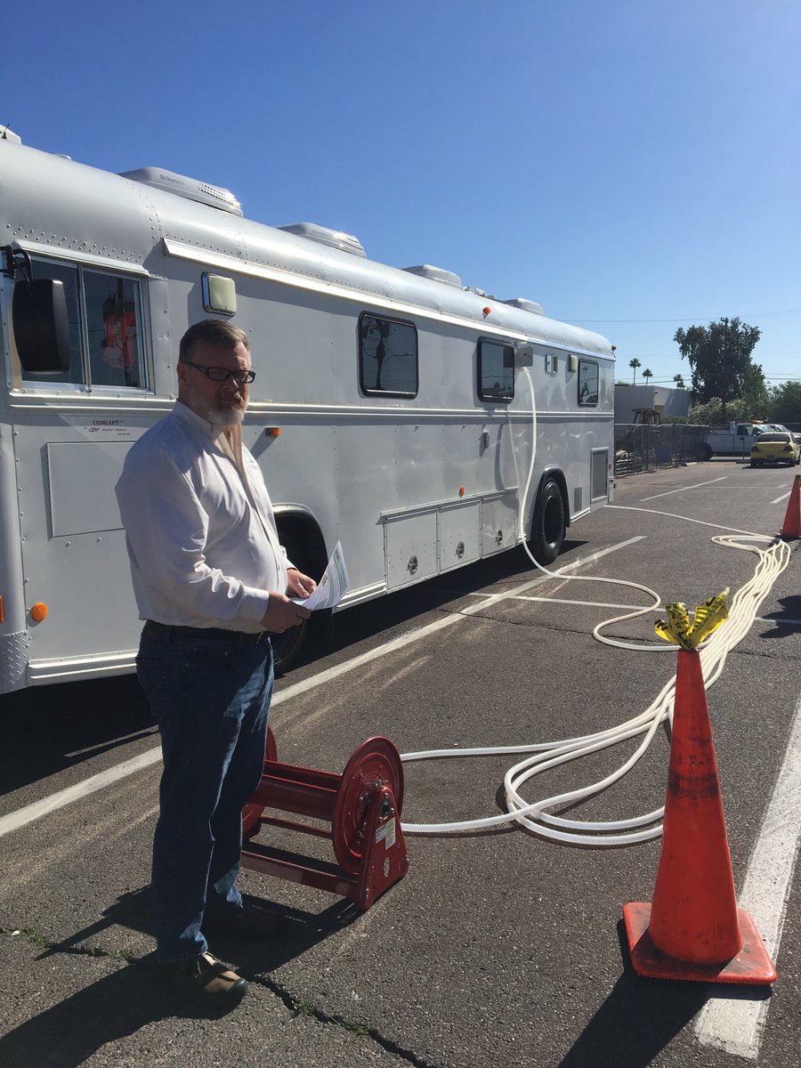 Our Superfund staff are in the Phoenix area, monitoring vapor intrusion with the Trace Atmospheric Gas Analyzer (TAGA) truck.