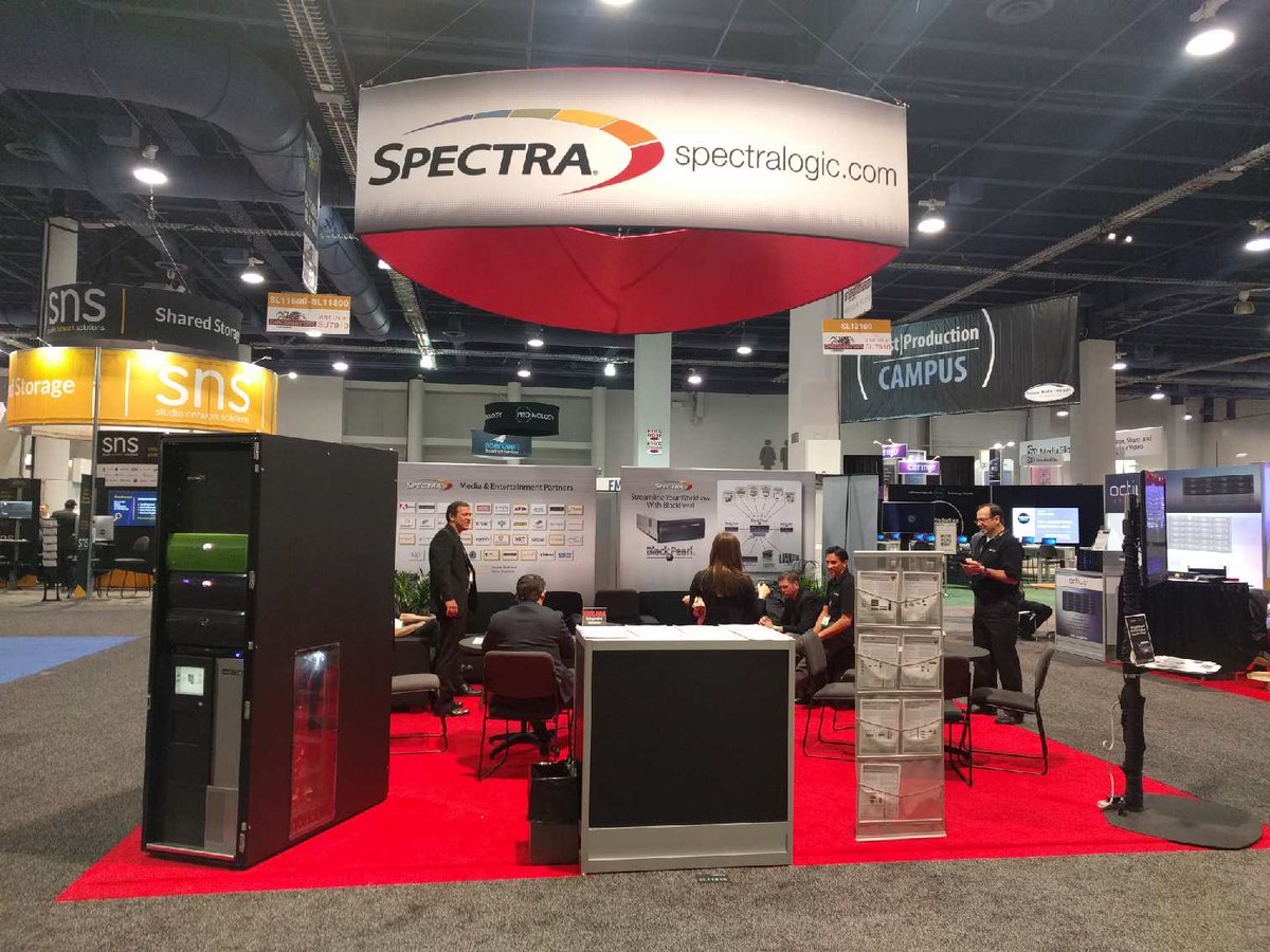 spectralogic's tweet photo. Spectra has several products on display in our booth (#SL11816) at #NABShow, including our: #BlackPearl, #ArcticBlue, #Verde & #TFinity. https://t.co/LbERdOWPaq