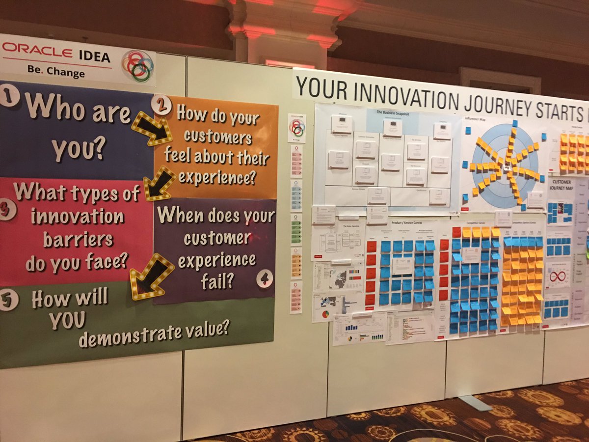 rwang0's tweet photo. MyPOV : #designthinking comes to @Oracle 
Digitaltransformation #moderncx https://t.co/55oCrXZdJX