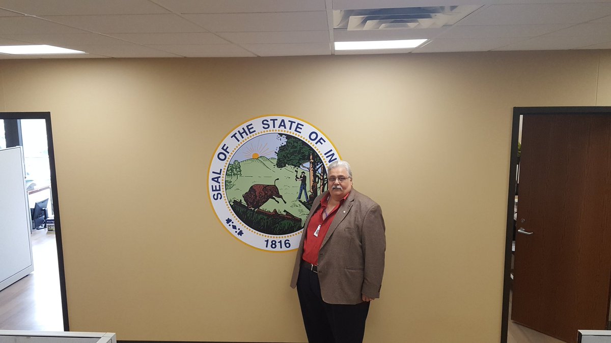 New seal just applied in our newly remodeled Lake County Auditors office.