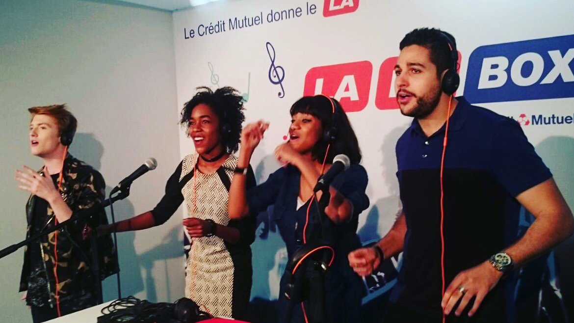 Souvenir de la petite session LALABOX à la Vidéo City #vcp2017 🙌 Qui est le plus à fond selon vous ?? 😂 #CreditMutuelxCover