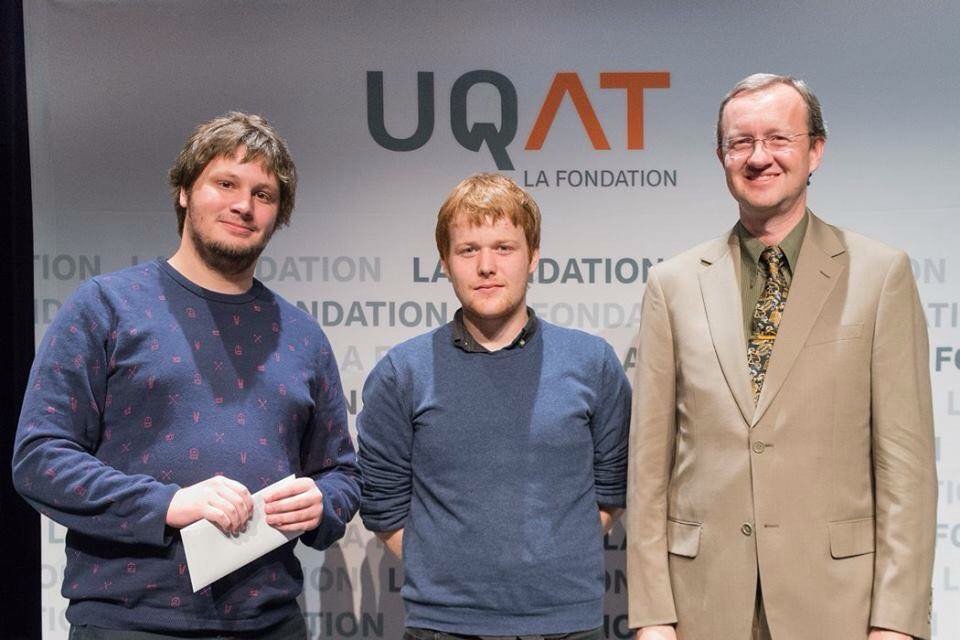 #2étudiants #Merzopéra #2bourses Romain Sépulchre, Valentin Foch et Yves Prévost #bourses #FondationUQAT2017