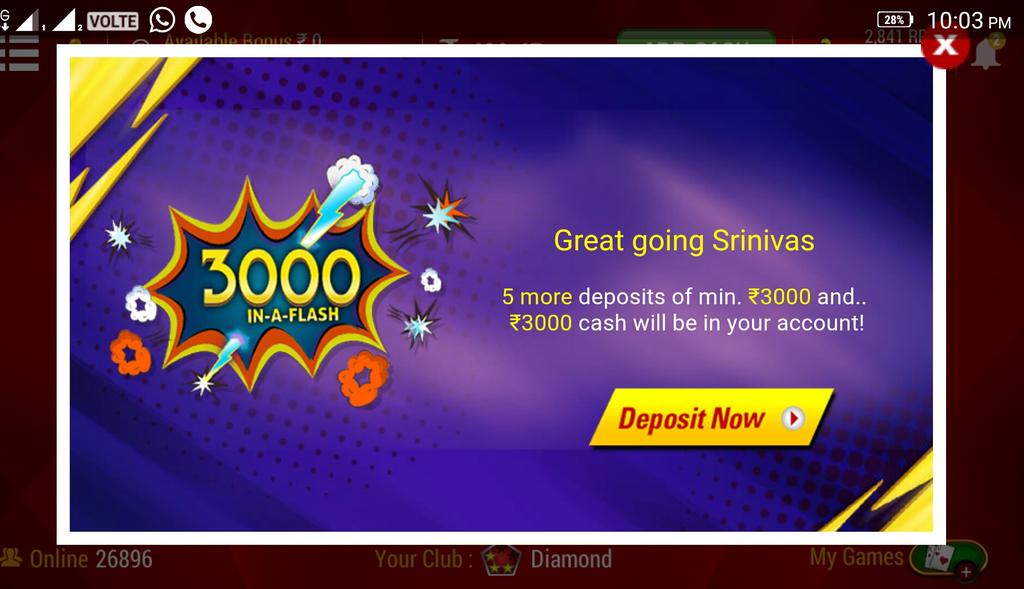 seenuvadnala's tweet photo. Giving chance to deposit 3000 but my addcash limit is 2000
I request ed so many times but they are not responding.
This is right way? https://t.co/N1MbsdzLZt