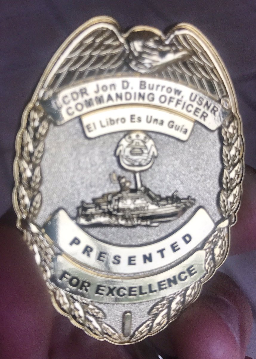 tom_salinsky's tweet photo. Always feels good to get a coin from your Commanding Officer. Thank you Commander Burrow for recognizing my efforts.⚓️🇺🇸👍 https://t.co/a3CMFcu1Vo
