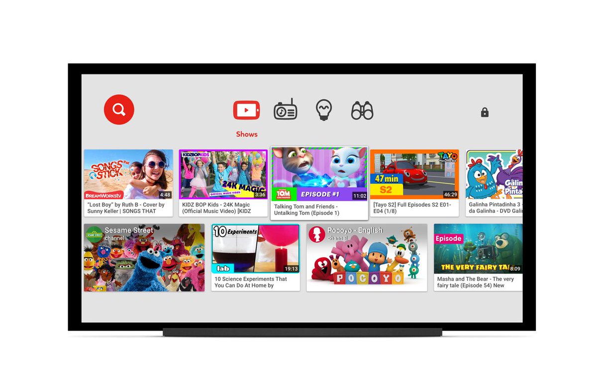 N4Gtv's tweet photo. The YouTube Kids app is now available on even more screens! https://t.co/LtX9TmR2K1 https://t.co/xOL3OSfnTa