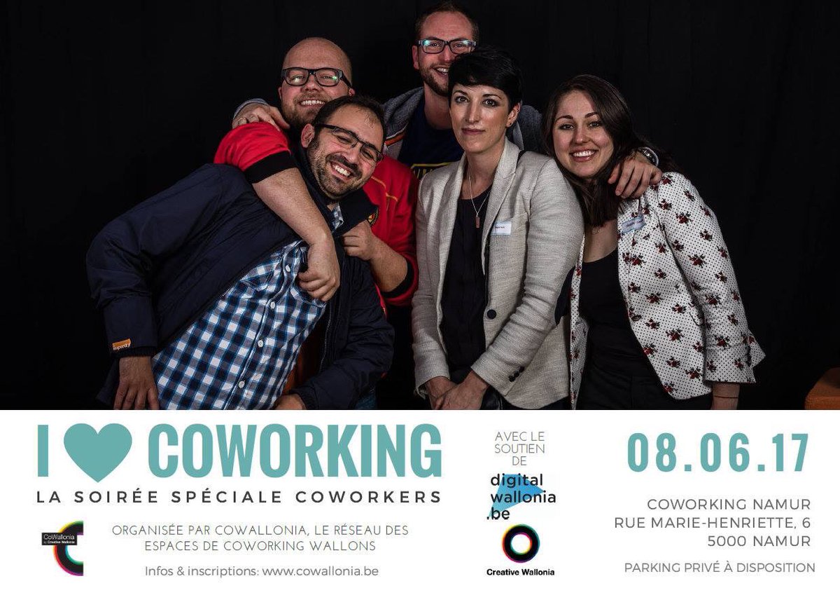 I love coworking, la soirée de réseautage spéciale #coworking est de retour! A ne pas manquer :)

bit.ly/ilovecoworking… #digitalwallonia