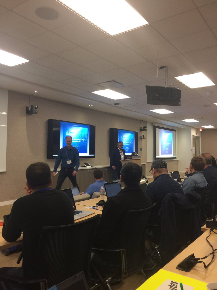 txv6tf's tweet photo. @TeamARIN President @jcurranarin speaks at @NAv6TF Meeting https://t.co/cxUaC0Ks4J