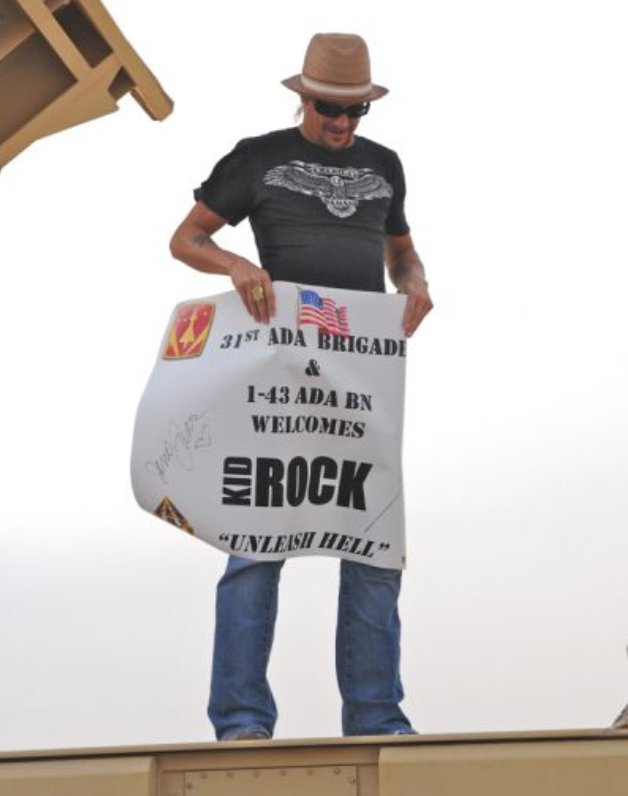 KidRock's tweet photo. God bless our troops. https://t.co/u1DWMnJUH5