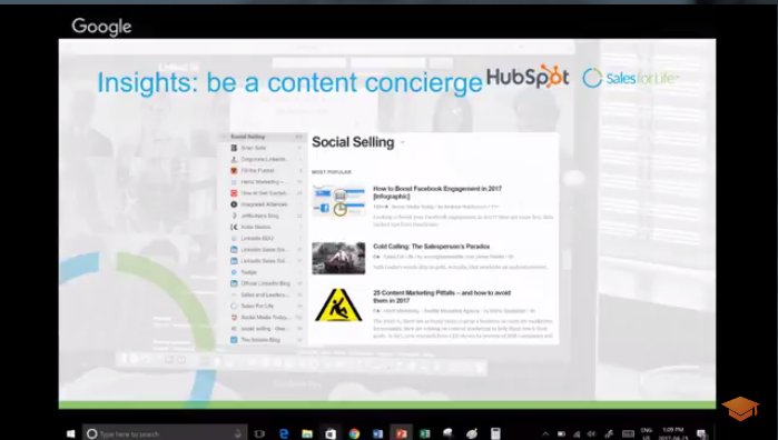 fbowman's tweet photo. Provide #insight by being a #contentconcierge #hubspotmasterclass #socialselling @jamietshanks @HubSpotAcademy #hubspot https://t.co/J3D2o0Cv3A