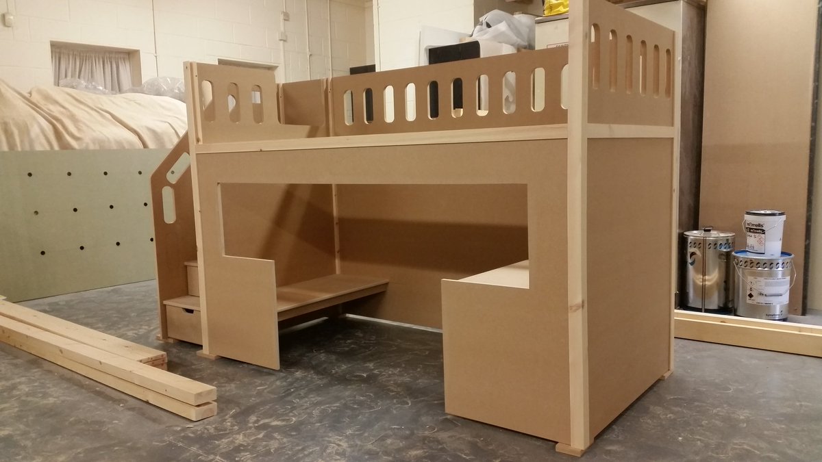 Planitwood's tweet photo. This will be a PokeMoN themed bed with desk, seating area and drawers. @planitwood #bespokebeds #custommadebeds #imaginegreater #themebeds https://t.co/RZSkr8LhnN