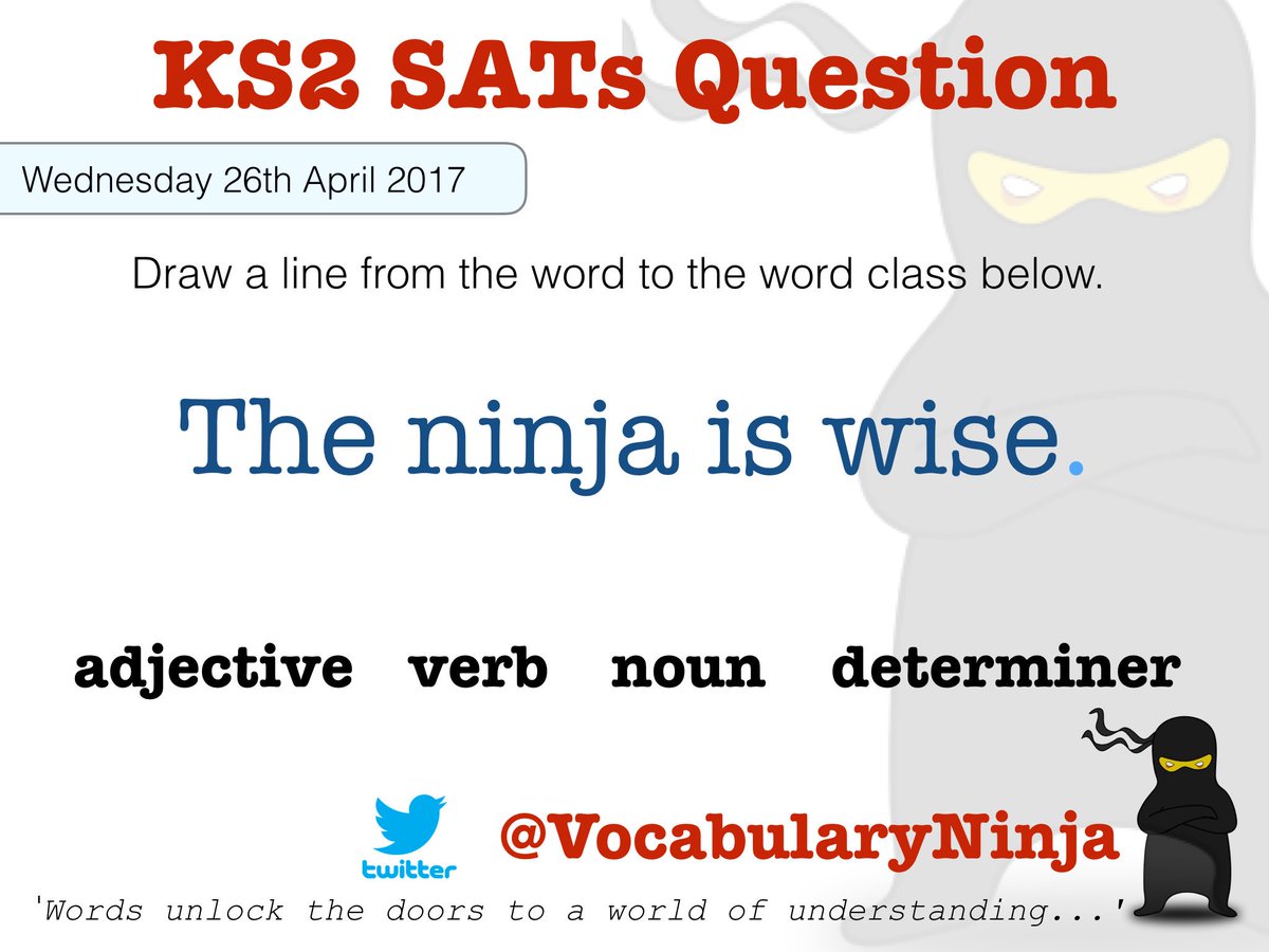 VocabularyNinja's tweet photo. Suffix and word class SATs questions for Wednesday. 3rd will follow tomorrow morning along with KS1 and KS2 Word of the Day! 🙅🏽‍♂️🙅🏿🙅‍♂️🙅🏻RT https://t.co/2MfQmXREgE