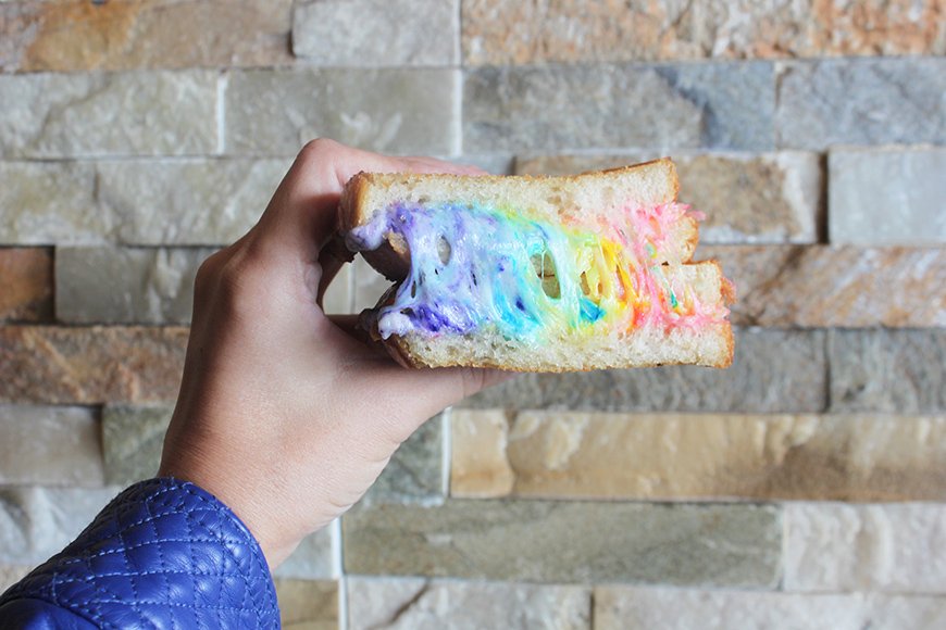 kailayu's tweet image. Unicorn Grilled Cheese? Yes Please! Read my review of @CHOMPEATERY Thanks @Localite_LA !