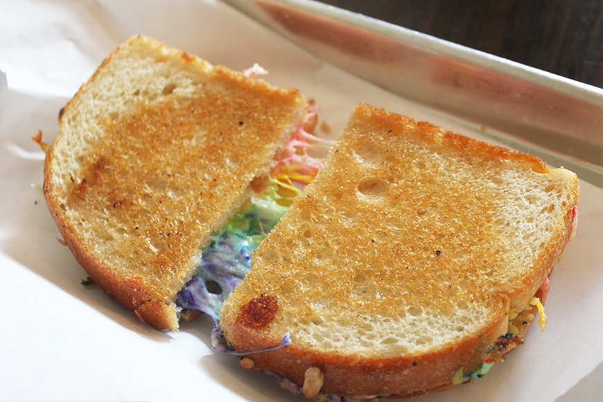 kailayu's tweet image. Unicorn Grilled Cheese? Yes Please! Read my review of @CHOMPEATERY Thanks @Localite_LA !