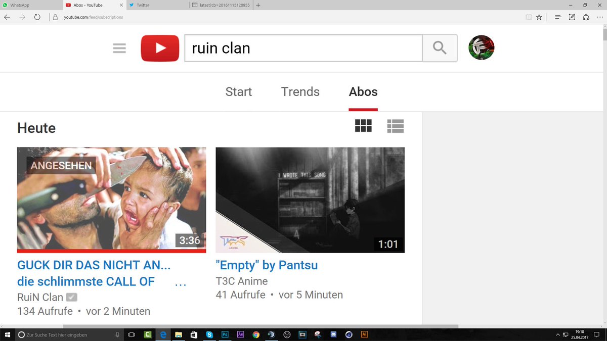 truksterrr's tweet photo. Ehrenlos so etwas.... Der große RuiN Clan... Mein Beileid wie man so gelitten haben kann und sowas als Thumbnail benutzt https://t.co/2Z1rVGUyAP