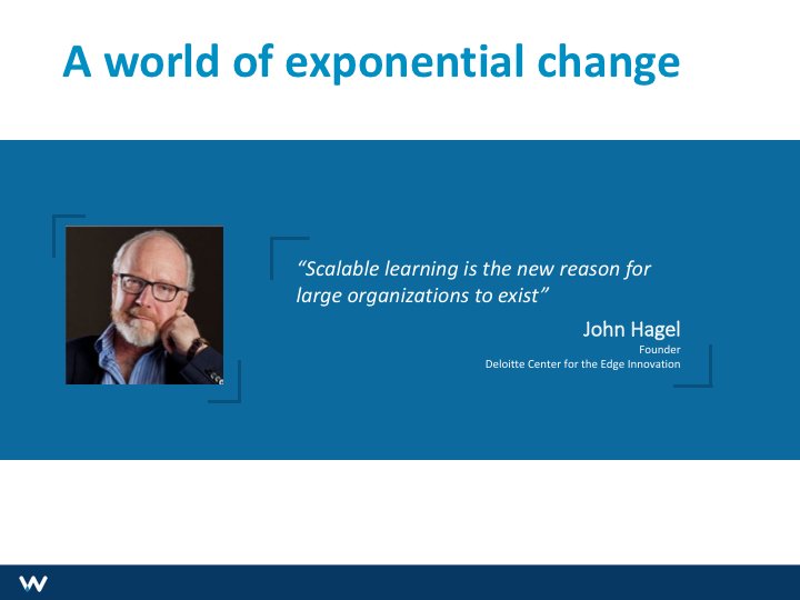 WatershedLRS's tweet image. “Scalable learning is the new reason for large organizations to exist.” —John Hagel #scalablelearning