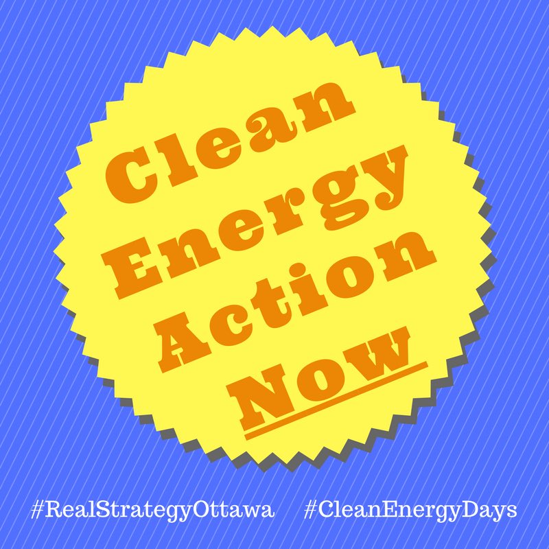 EcologyOttawa's tweet photo. Clean Energy Days have started! Let Ottawa City know we need Clean Energy action now! #ottpoli #cleanenergydays https://t.co/bhL7xKi4HL