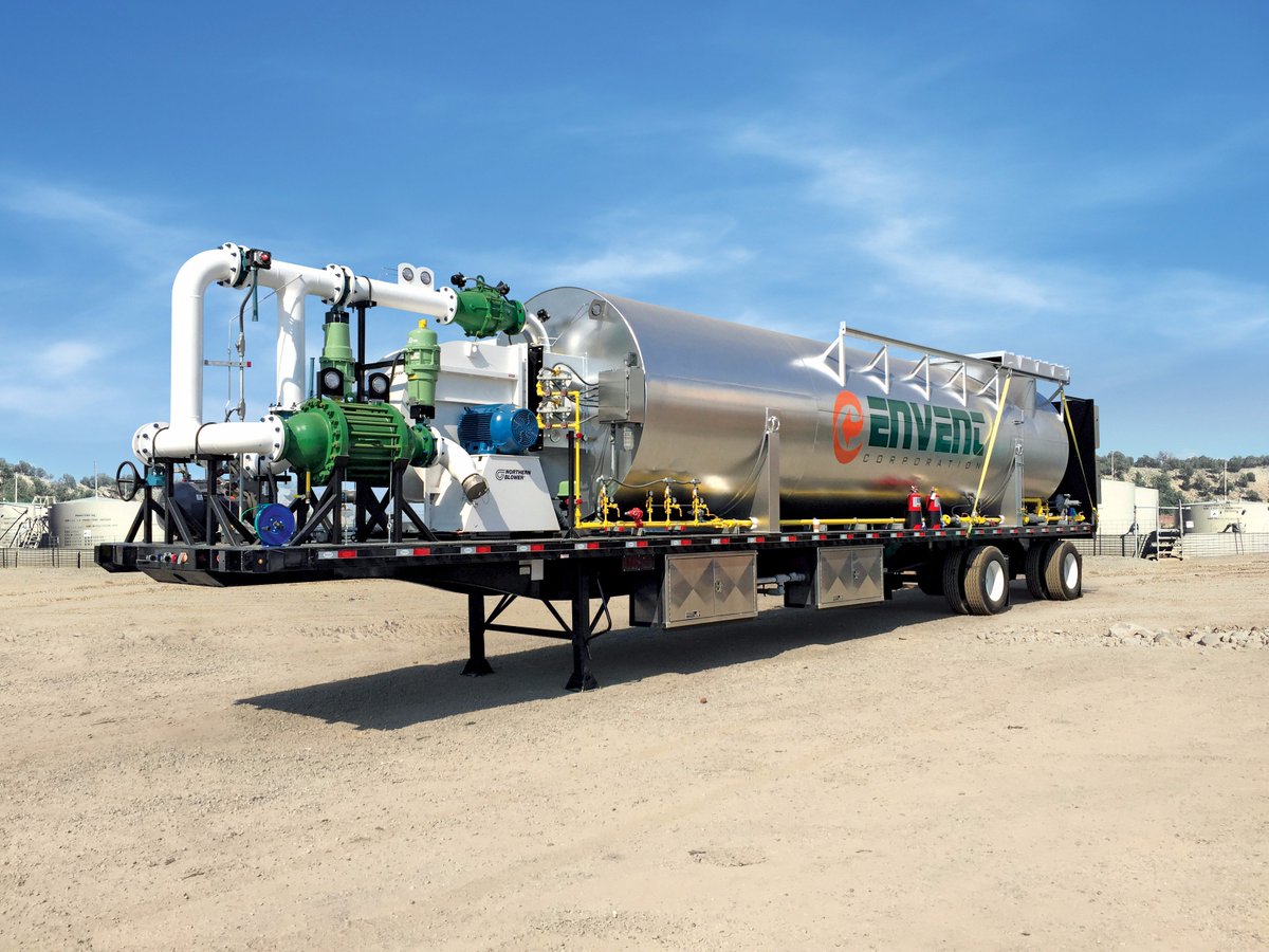 TANKDEGASSING's tweet photo. #ENVENT has the largest Mobile Enclosed Flare in North America! #EMECS70 #Degassing #VaporControl #Environmental https://t.co/uVsQigDDW3