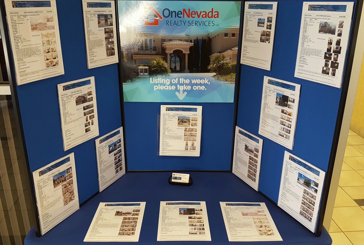 NBVegasRealtor's tweet photo. My new display at the #OneNevadaCredutUnion branch on Craig Rd. #NorthLasVegas #Vegas https://t.co/iQwQMOIC5e