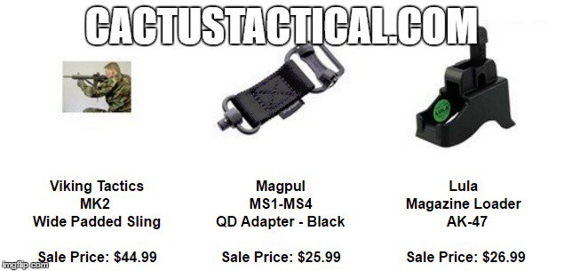 cactustactical's tweet photo. #vikingstactics #magpul #lula #speedloaders #slings #tacticalslings #QDAdapter #cactustactical #MS1 #MS4 #AK47 #LOCKANDLOAD #pro2a # https://t.co/5RjvZ3YCH2
