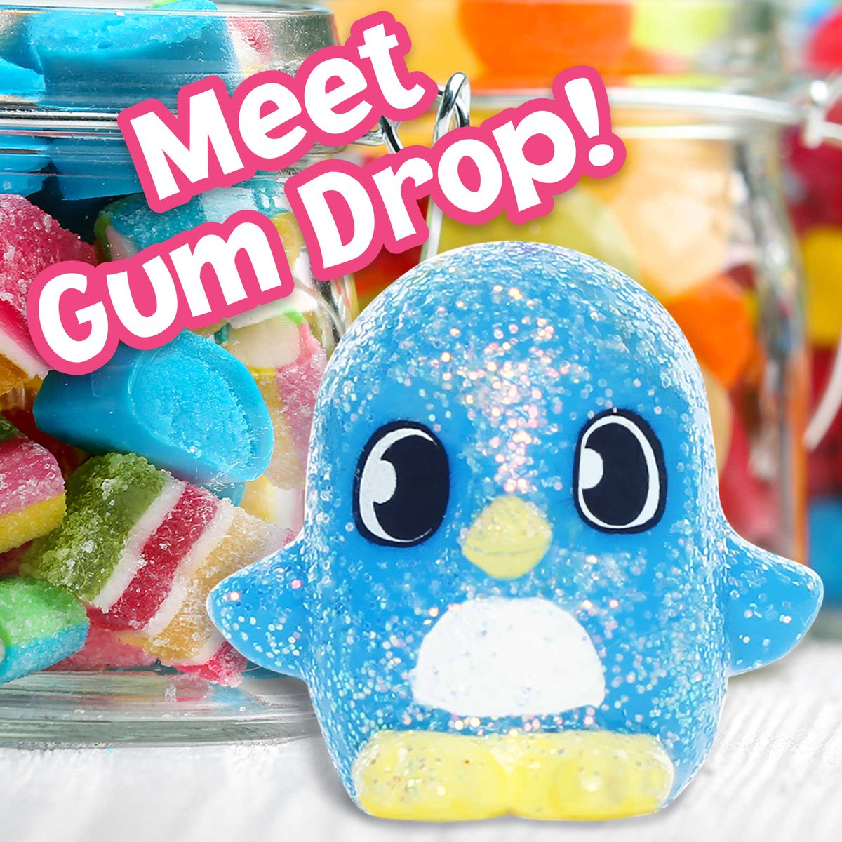 Squinkies's tweet photo. This little penguin is sprinkle-coated and has a sweet tooth to match! #squinkies https://t.co/fMLm4LKxhU
