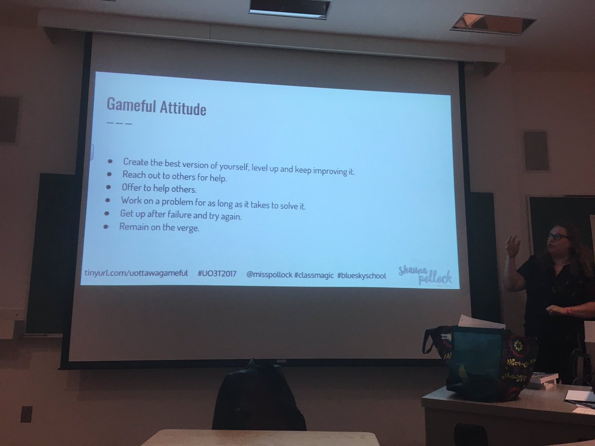 Gameful attitude @misspollock <a href="/uOttawaEdu/">uOttawa Education</a> <a href="/iciuottawa/">ICI Uottawa #iciUo</a> <a href="/ASTCC_UO/">ASTCC_UO</a> #UO3T2017 #blueskyschool