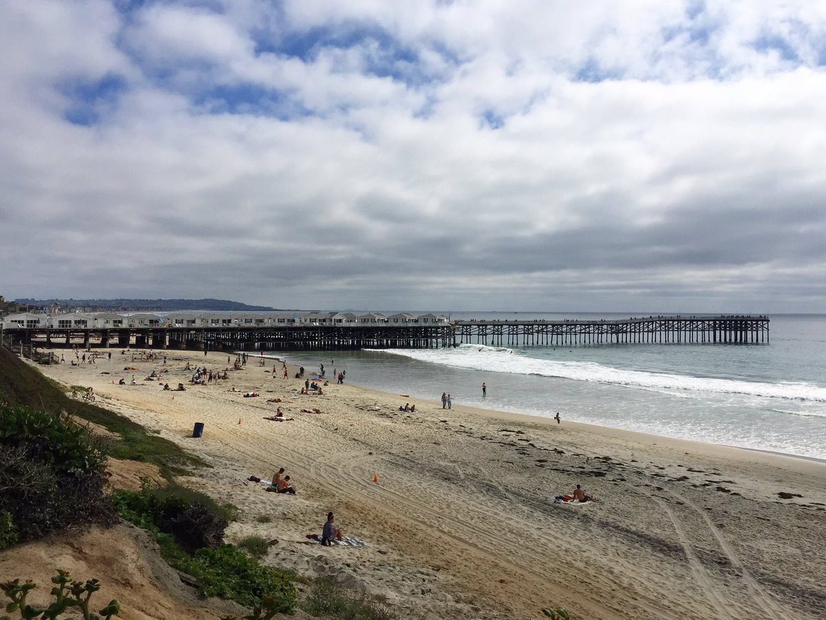 SurfMonkeyBikes's tweet image. A cloudy day at the beach is still better than a sunny day in the office. 🌴#PacificBeach #PB #SD #SanDiego #ThatPBLyfe #CrystalPier #Surf