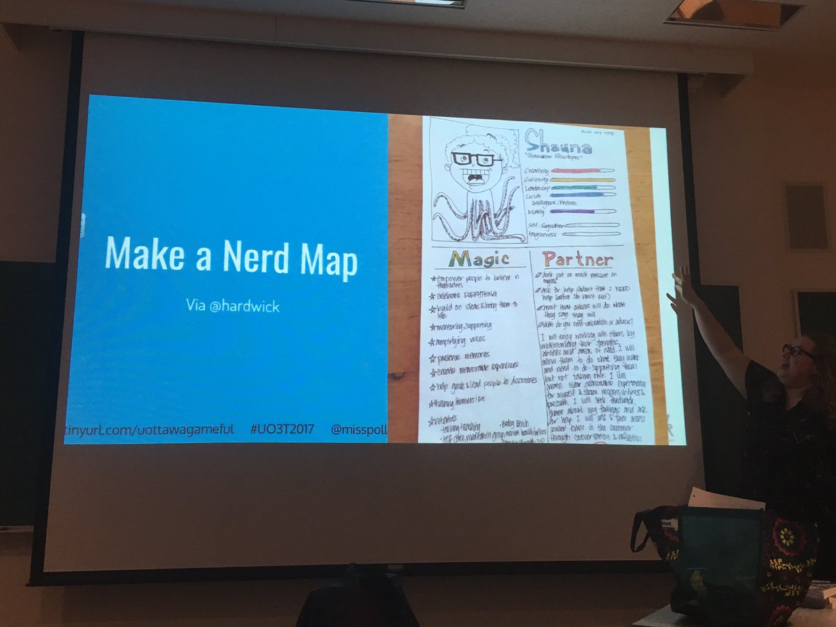 Make a nerd map <a href="/hardwick/">ʞɔiwbɿɒH ꙅiɿʜƆ</a> with @misspollock <a href="/uOttawaEdu/">uOttawa Education</a> <a href="/ASTCC_UO/">ASTCC_UO</a> #UO3T2017