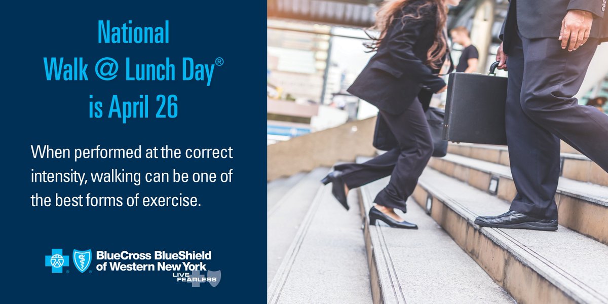 BCBSWNY's tweet photo. Tomorrow is National Walk @ Lunch Day! #NWALD
Learn more: https://t.co/QkxUky0Hyz https://t.co/ftwMFccWws