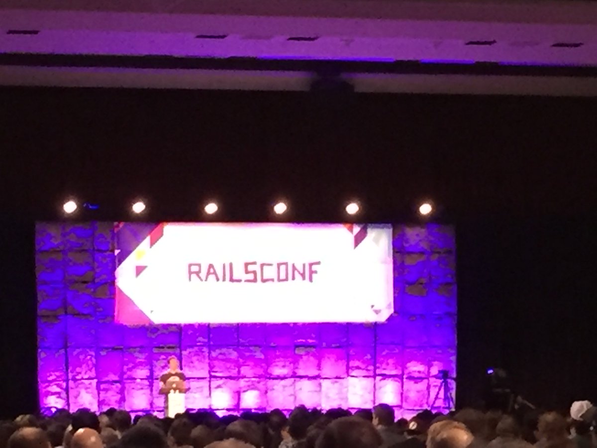alex_stetsenko's tweet photo. #railsconf keynote https://t.co/jpiqMXIYNz