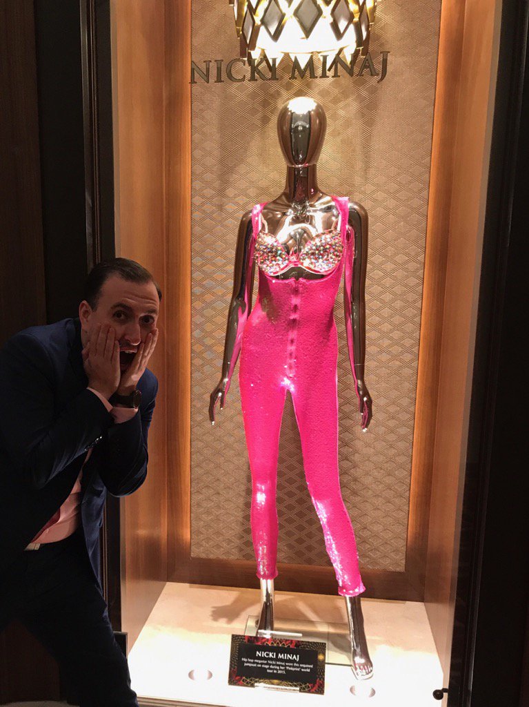 Dmaurhoff's tweet photo. New @SHRTampa expansion included @NICKIMINAJ piece of tour memorabilia! Too excited to see it everyday. https://t.co/mc52QlyTvS