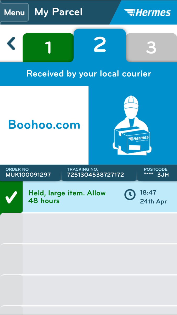 HybridTrigSPA's tweet photo. @boohoo_cshelp can you help again please you said it would be here yesterday, then you said today but now this.. https://t.co/EnlC3Se5LS