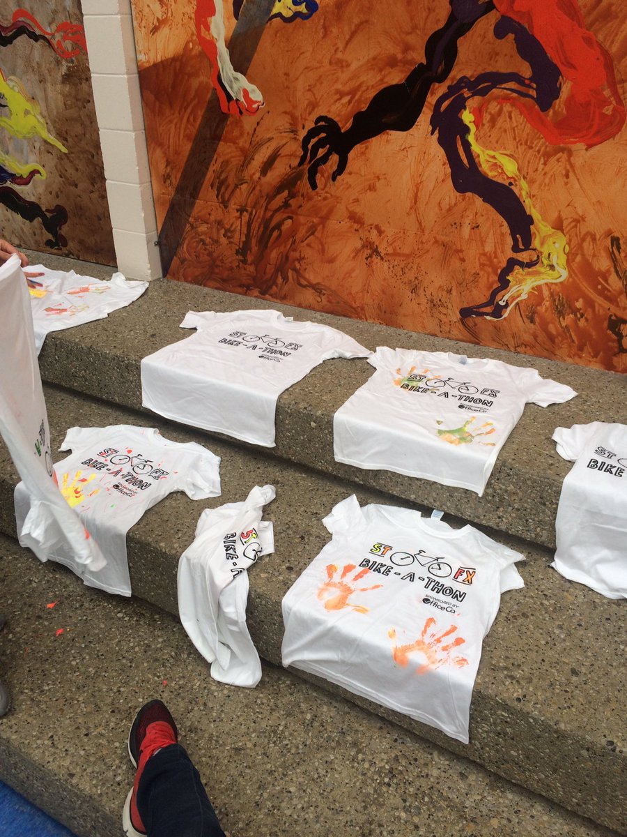 XavierExecutive's tweet photo. Decorating tshirts for bike-a-thon!!! GET CREATIVE RAMS https://t.co/TaeMV30xK9