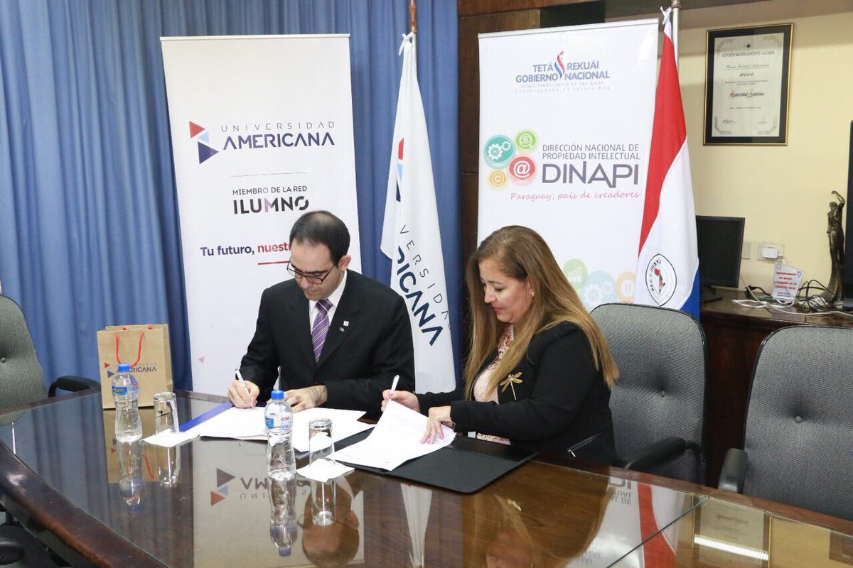 Real_PatriciaSt's tweet photo. Hoy firmamos el Convenio entre la @dinapipy y la @uamericana https://t.co/20eq3KpcYJ