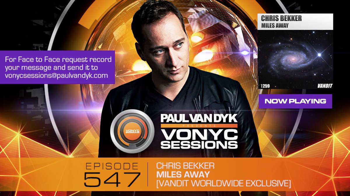 vanditrecords's tweet photo. now playing 📡  
@djchrisbekker – Miles Away [VANDIT Worldwide Exclusive]
#PvDVS547 @PAULVANDYK https://t.co/Mv0mAL3Wmf https://t.co/OAWpIZVblt